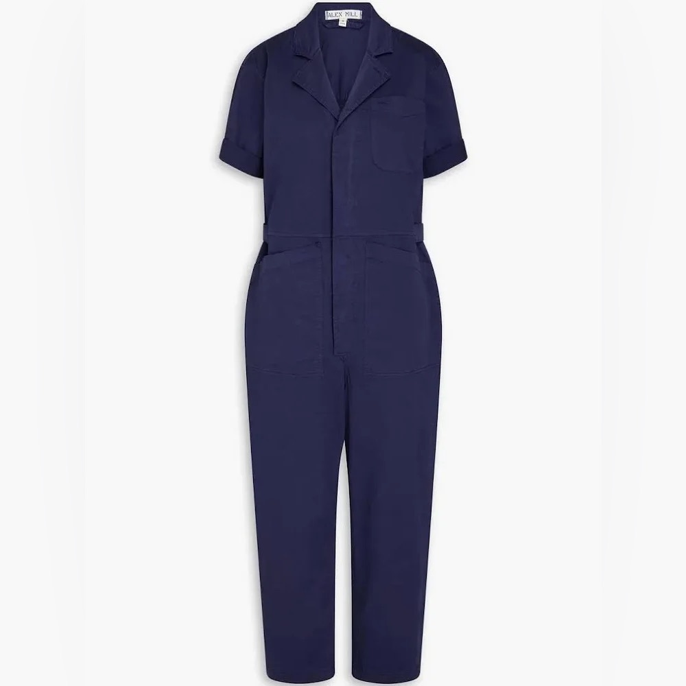 Alex Mill Short-Sleeve Utility Jumpsuit